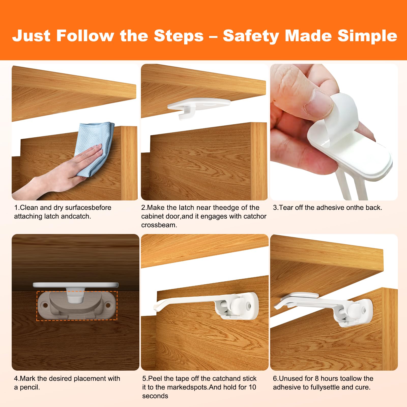 yuBiuBiu 10-pack covers kitchens, bathrooms, and storage areas for full home protection.