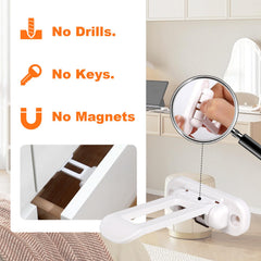 yuBiuBiu strong adhesive mounting avoids drilling for damage-free installation.