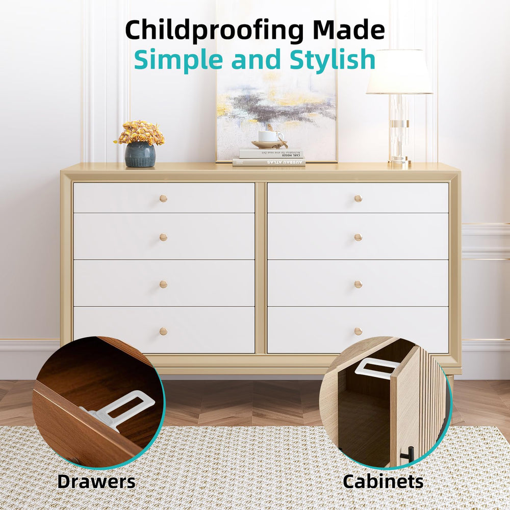 yuBiuBiu universal-fit cabinet and drawer lock for many spaces