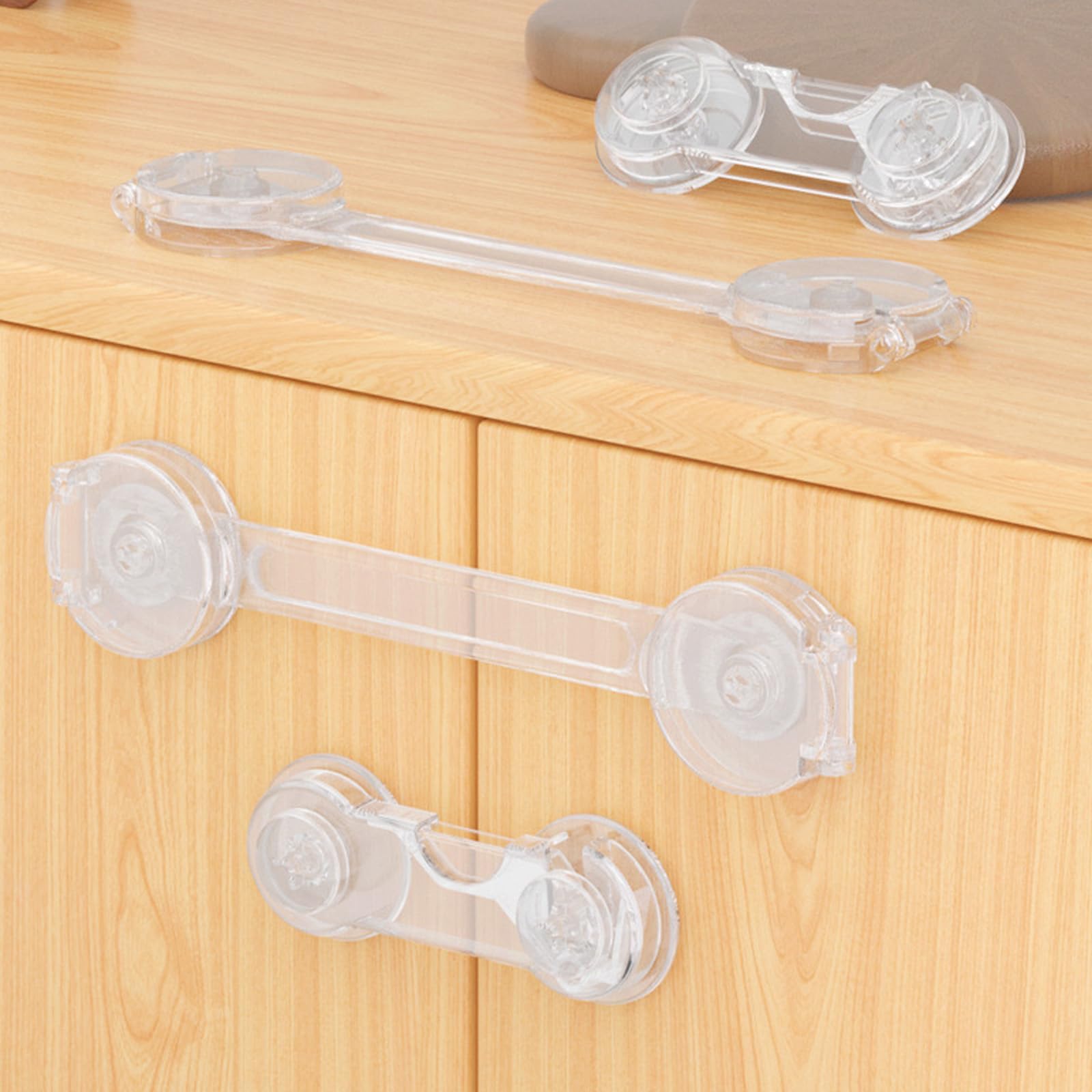 Yuentoen 8-pack drawer and fridge locks offer tool-free installation and strong surface grip