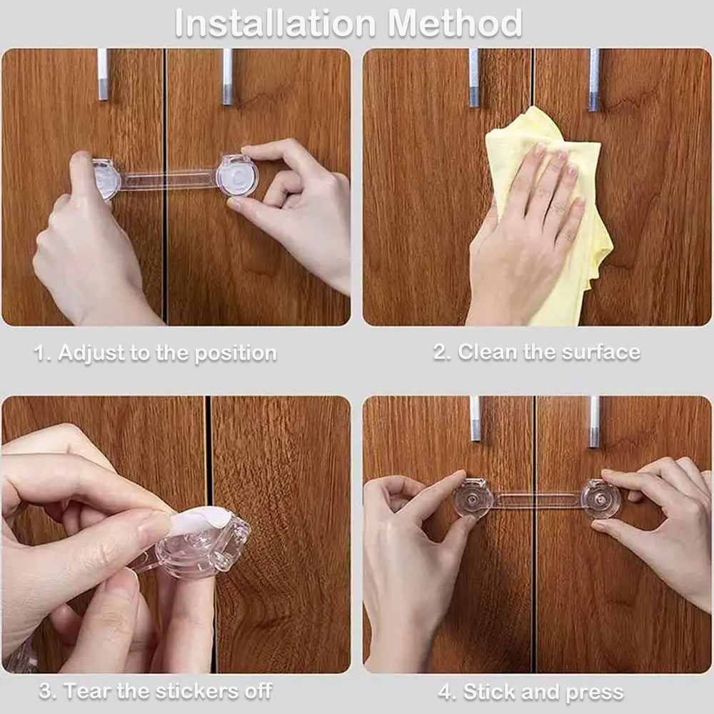 Yuentoen multi-use safety locks protect cupboards, ovens, and toilets from eager little explorers