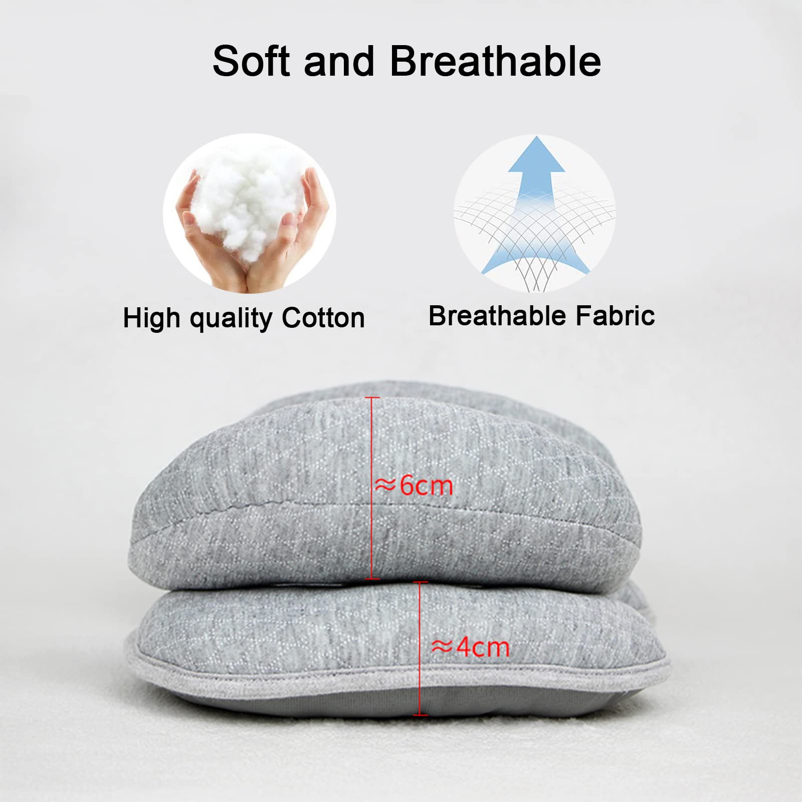 Yufiova adjustable pillow with Velcro straps adapts to growing toddlers for snug positioning