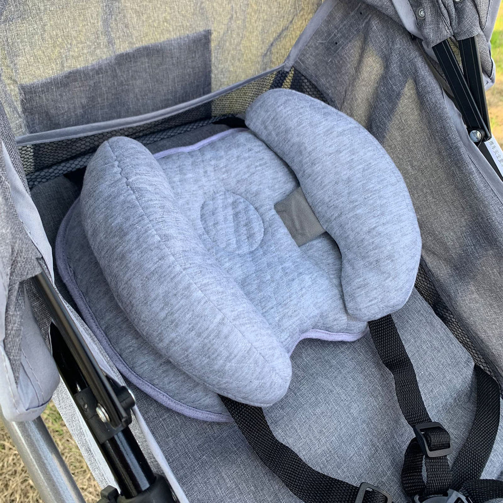 Yufiova baby neck head-support car seat insert provides secure fit during rides