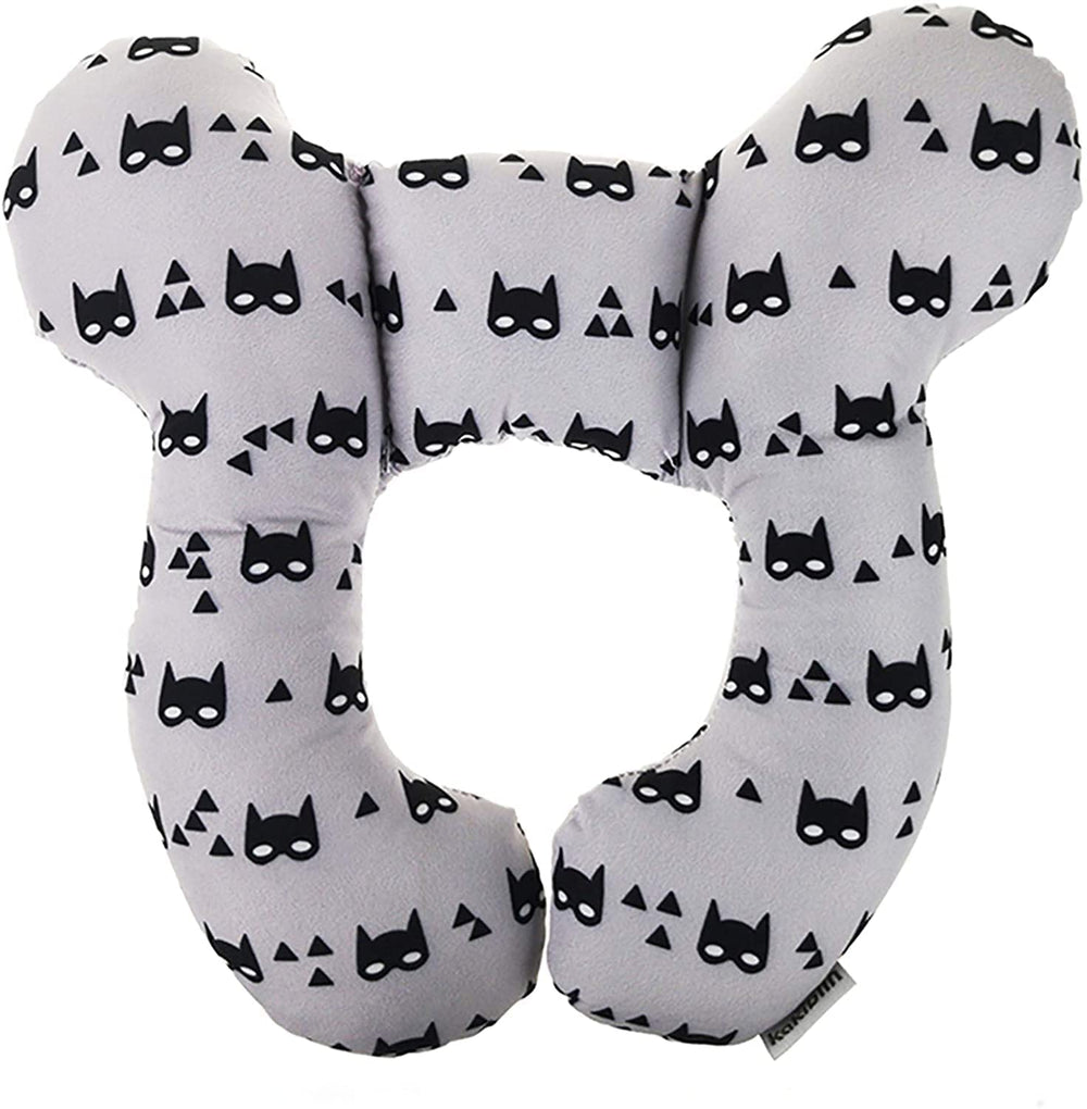 Yufiova Baby Travel Pillow shown in car seat for everyday travel.