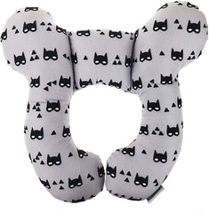 Yufiova Baby Travel Pillow shown in car seat for everyday travel.