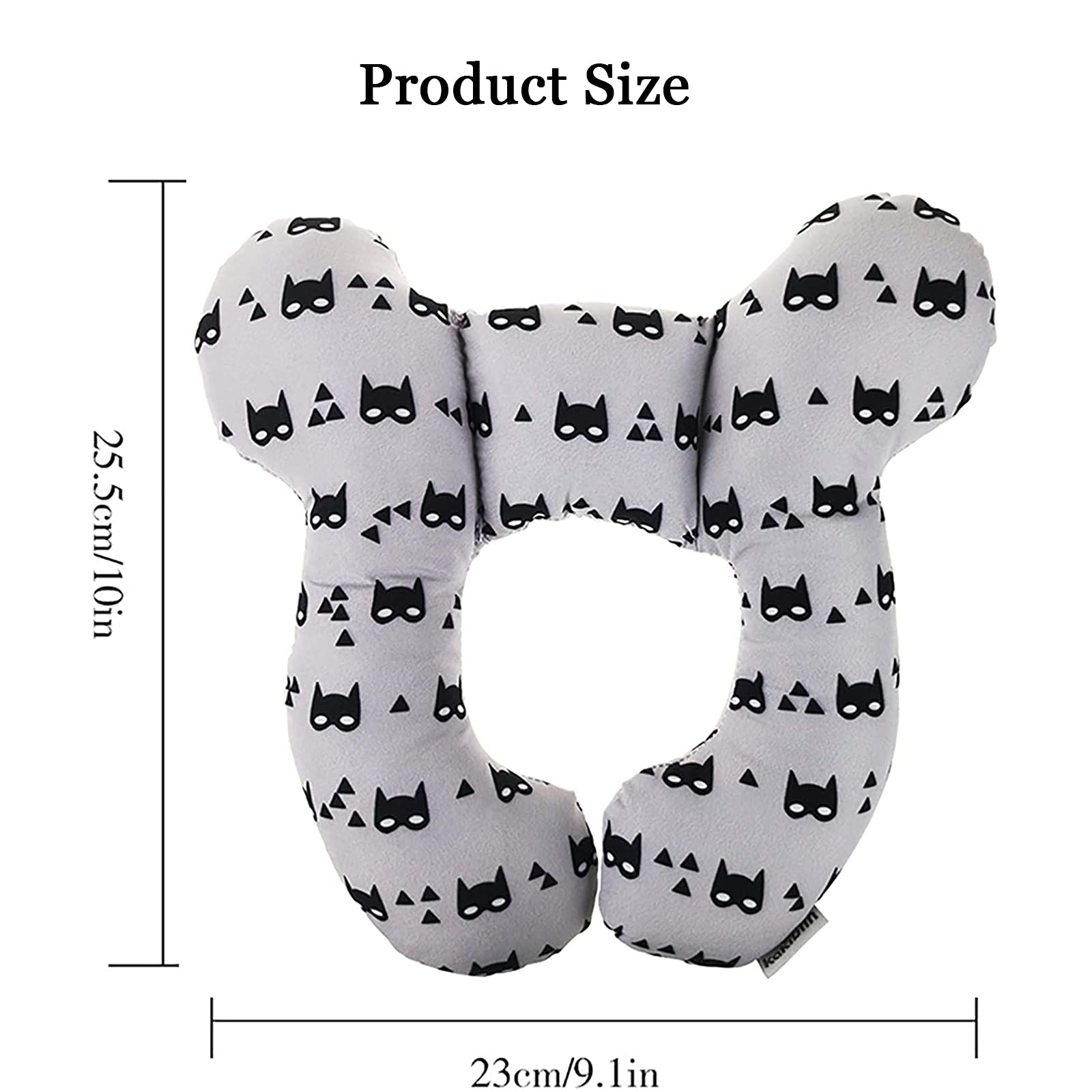 Yufiova Baby Travel Pillow used in a stroller for comfortable rides.