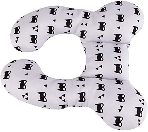 Yufiova Baby Travel Pillow uses soft fabric with gentle padding.