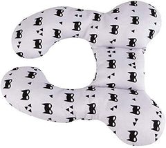 Yufiova Baby Travel Pillow uses soft fabric with gentle padding.