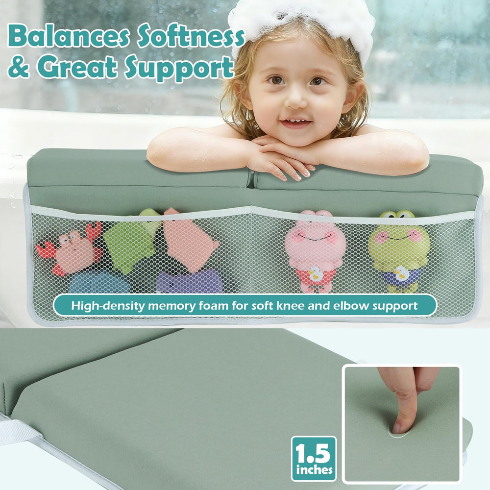 YUFIXO bath toy organizer pocket keeps essentials within reach