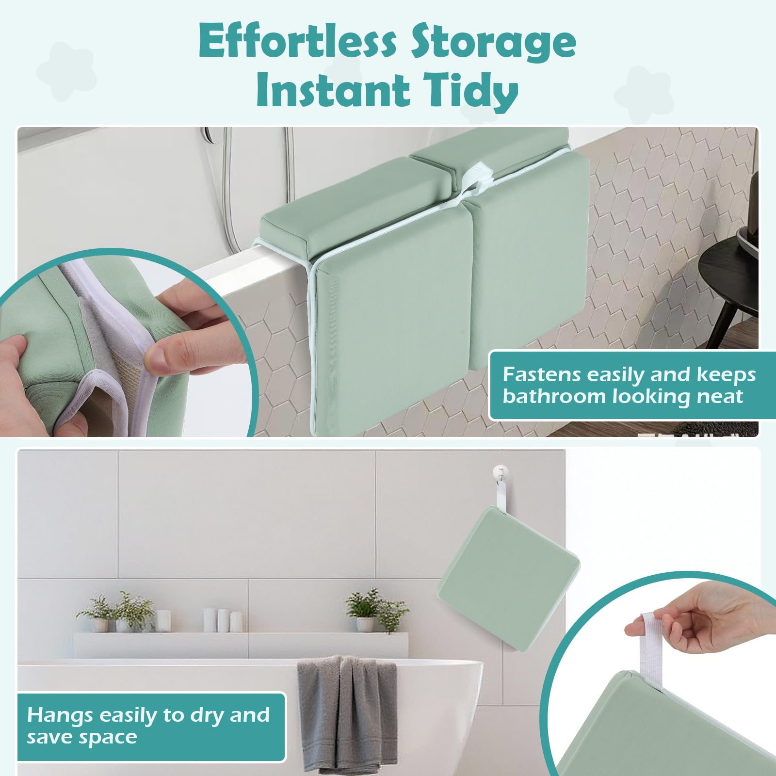 YUFIXO foldable kneeling mat stores neatly for travel and compact spaces