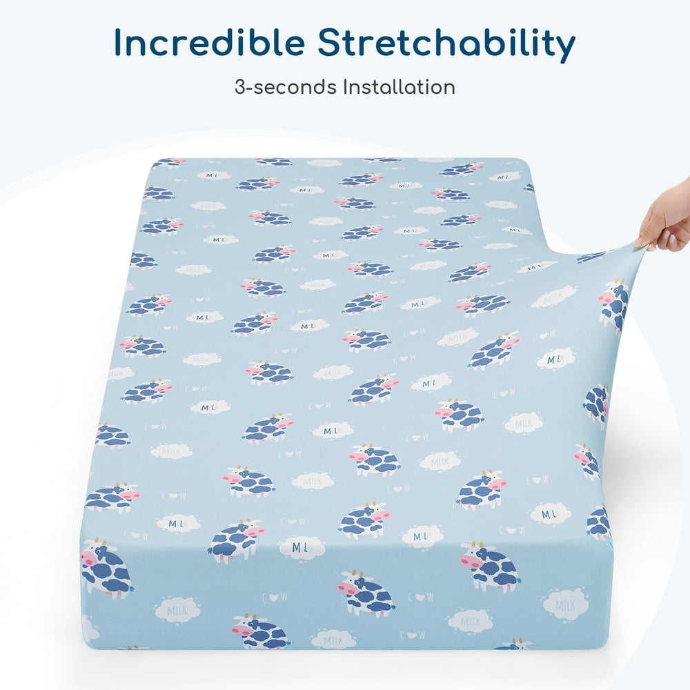 Yukkidds nursery prints on crib sheets inspire curiosity and calm spaces