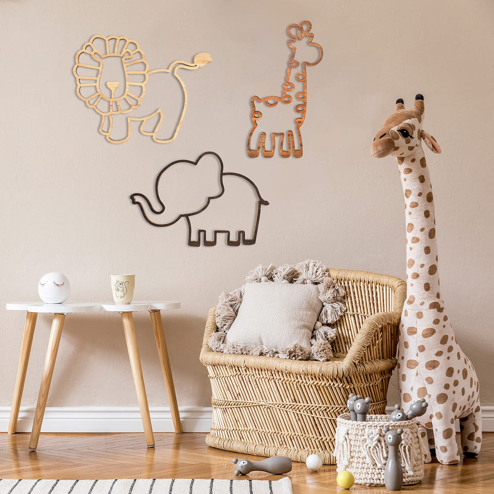Yulejo safari wall decor giraffe panel, inspiring imaginative play.