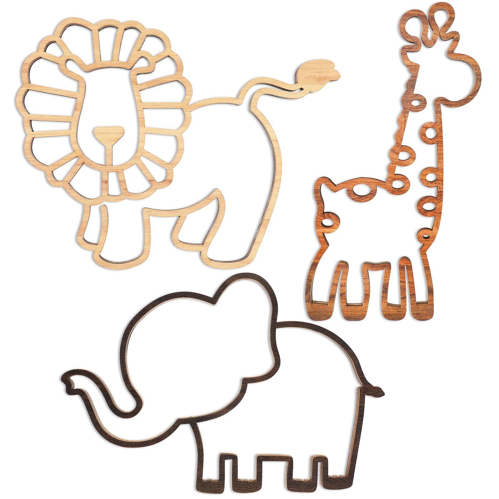 Yulejo safari wall decor lion panel, a playful nursery focal point.