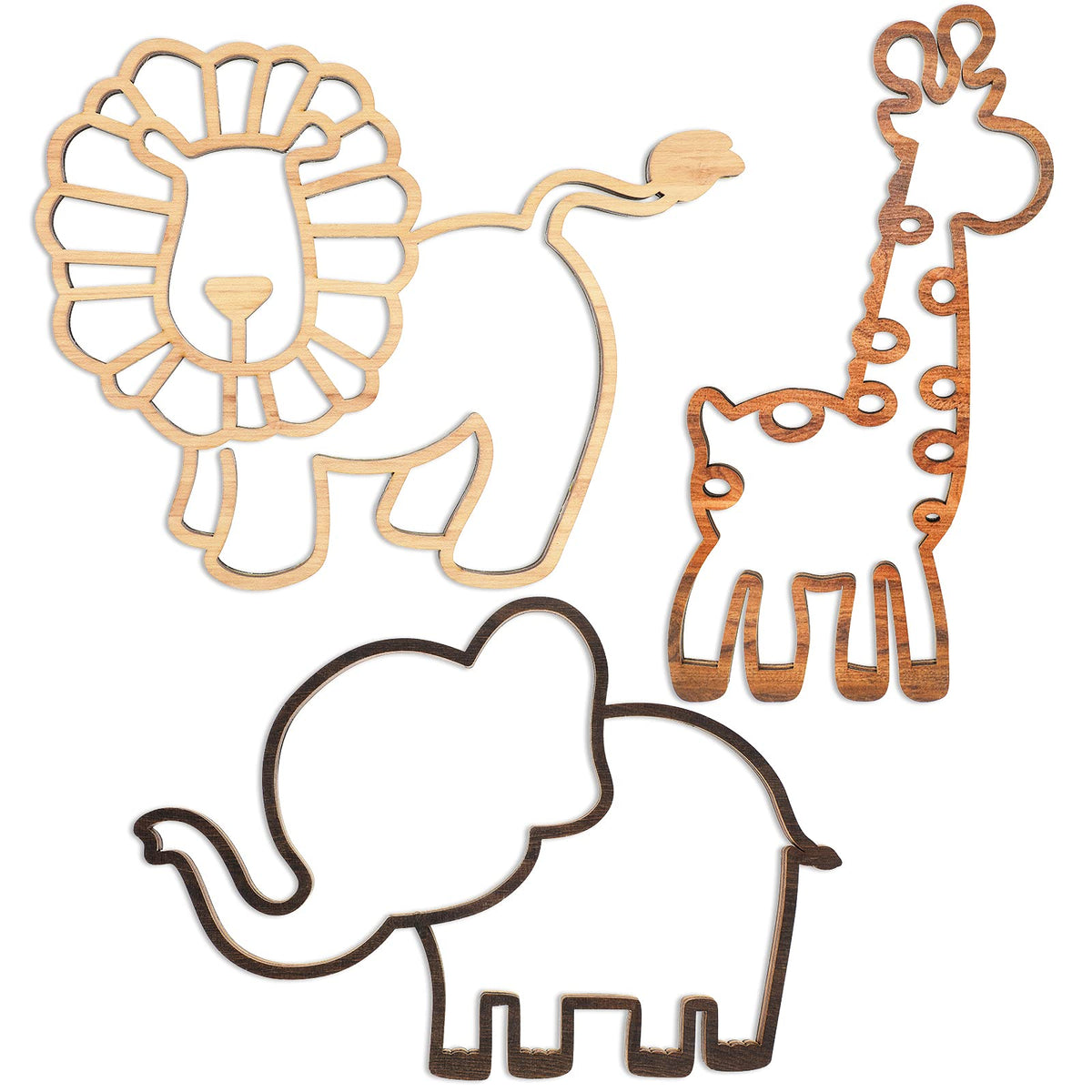 Yulejo safari wall decor lion panel, a playful nursery focal point.