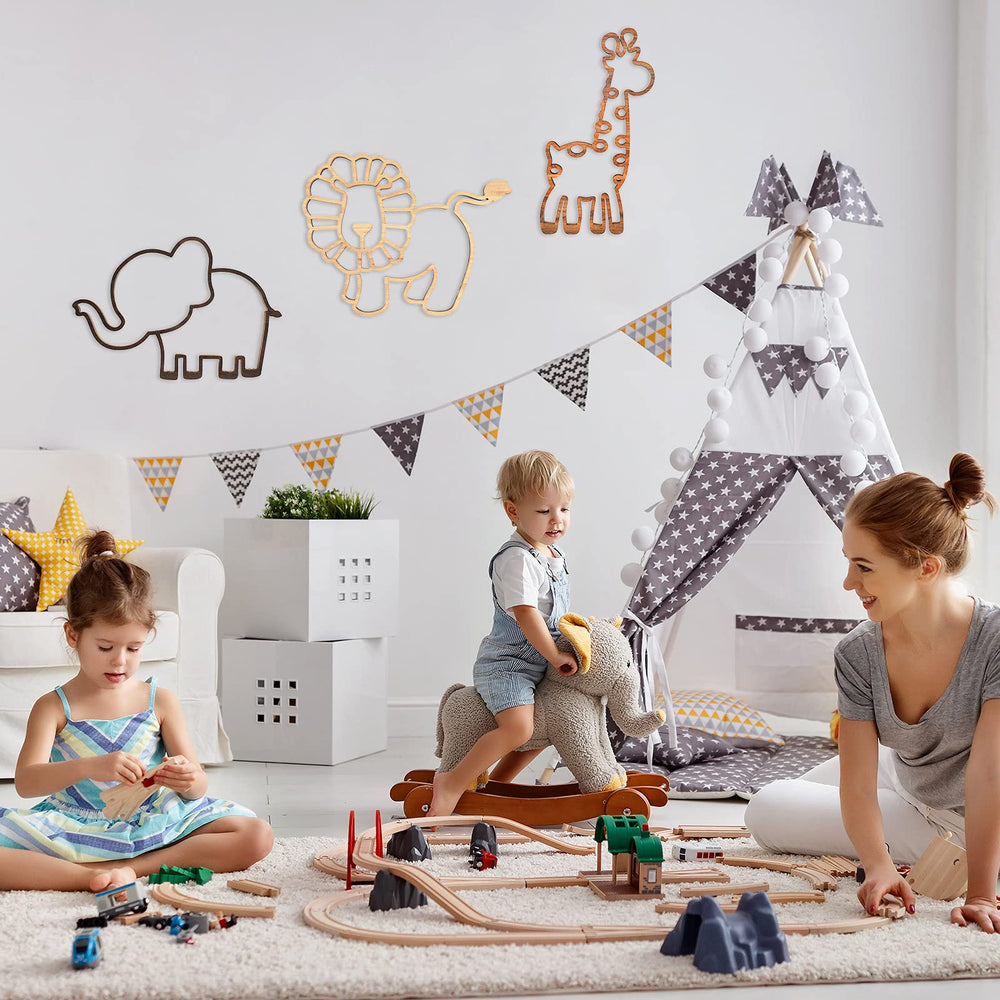 Yulejo safari wall decor monkey panel, creates a jungle scene.