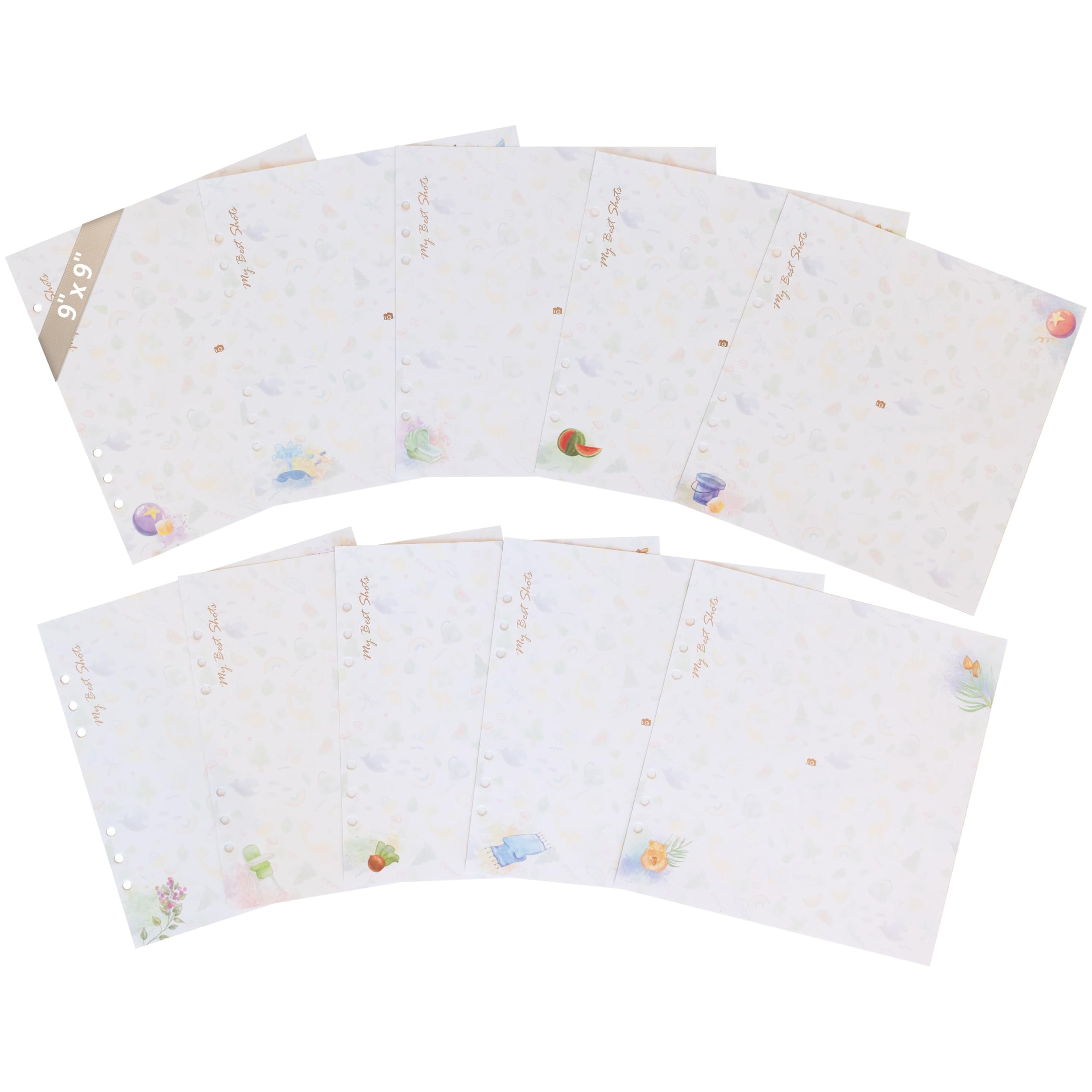 Yulka Crafts 9x9 extra pages for photo album provide abundant memory space.