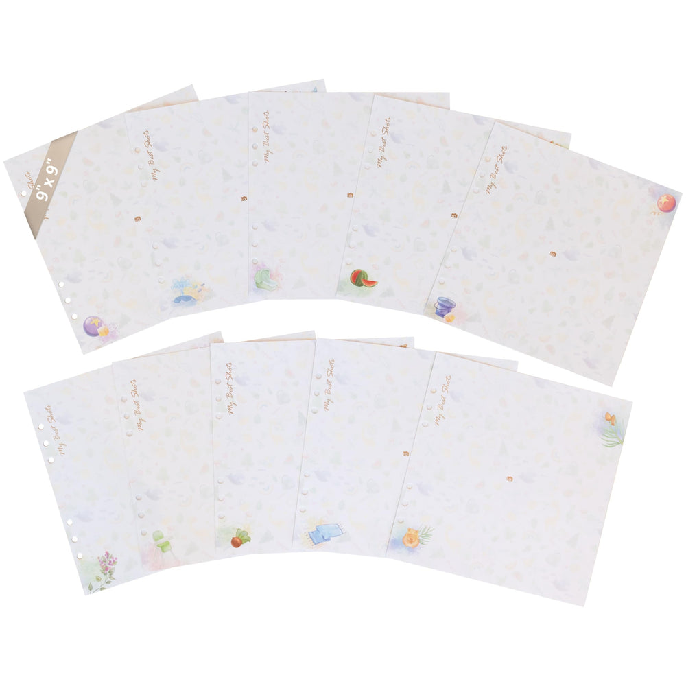 Yulka Crafts 9x9 extra pages for photo album provide abundant memory space.