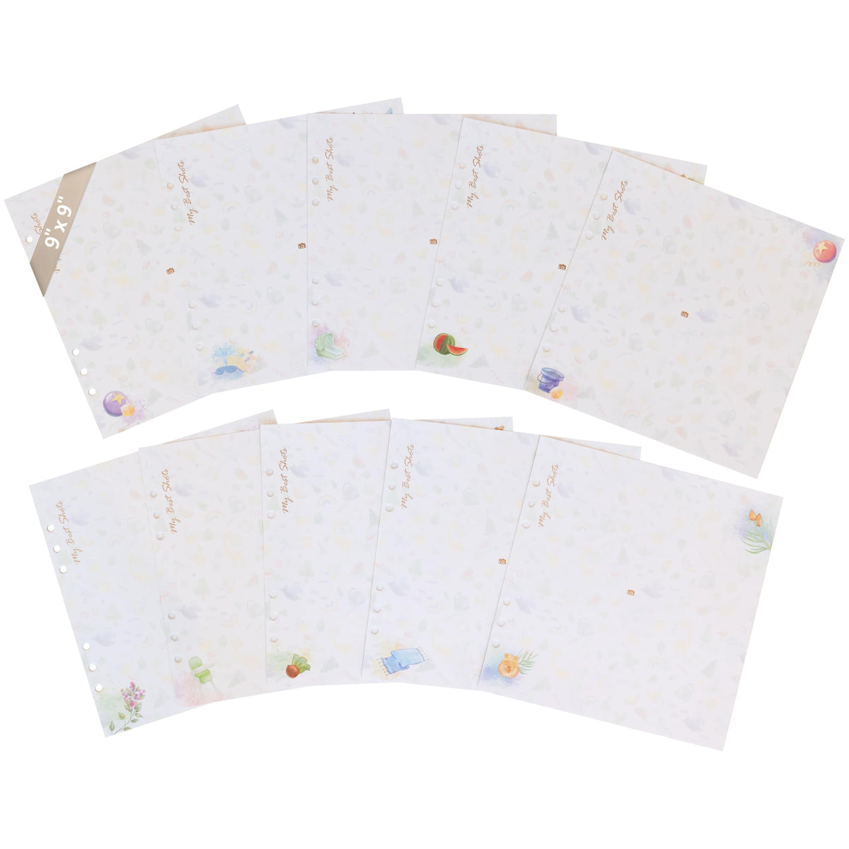 Yulka Crafts 9x9 extra pages for photo album provide abundant memory space.