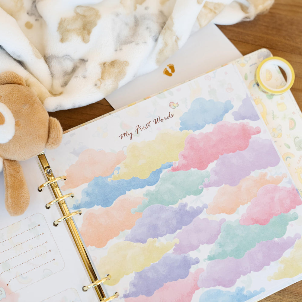Yulka Crafts compact 9x9 memory book fits neatly on a shelf or nightstand.