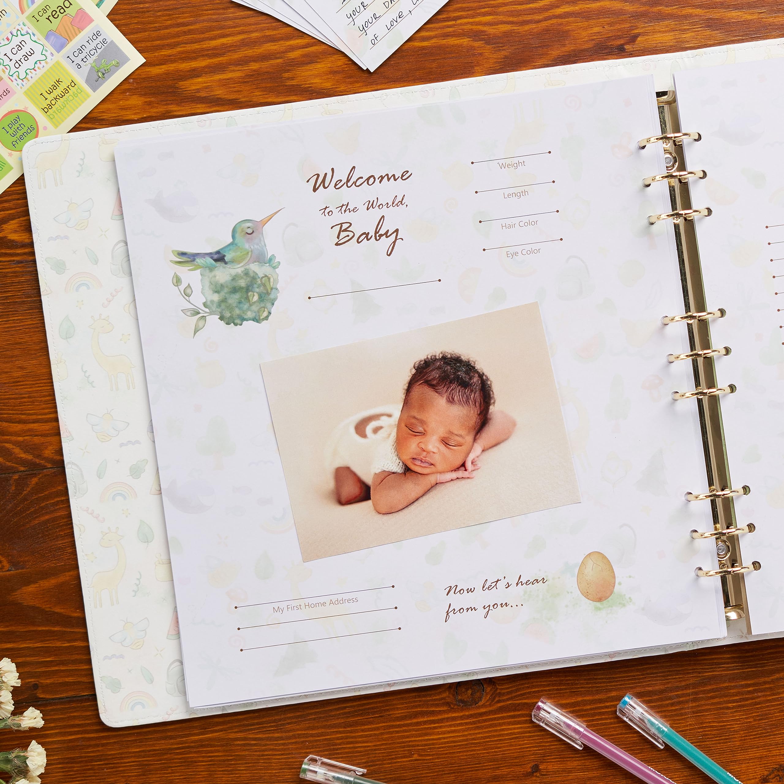 Inclusive baby journal design suitable for all families and holidays