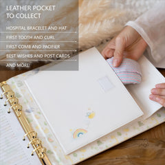 Yulka Crafts Keepsake Pocket highlights deep leather envelope for mementos
