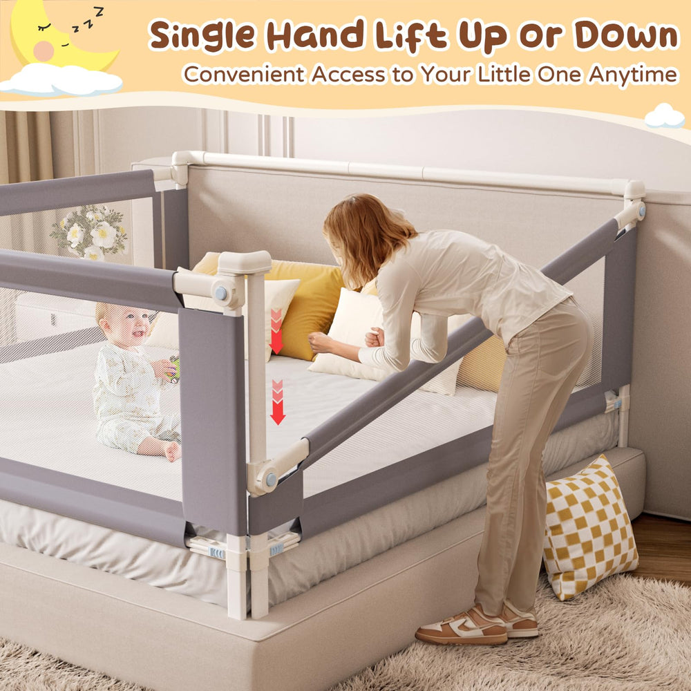 yulongtengfei sturdy-connector bed rail ensures stable setup and night-time security