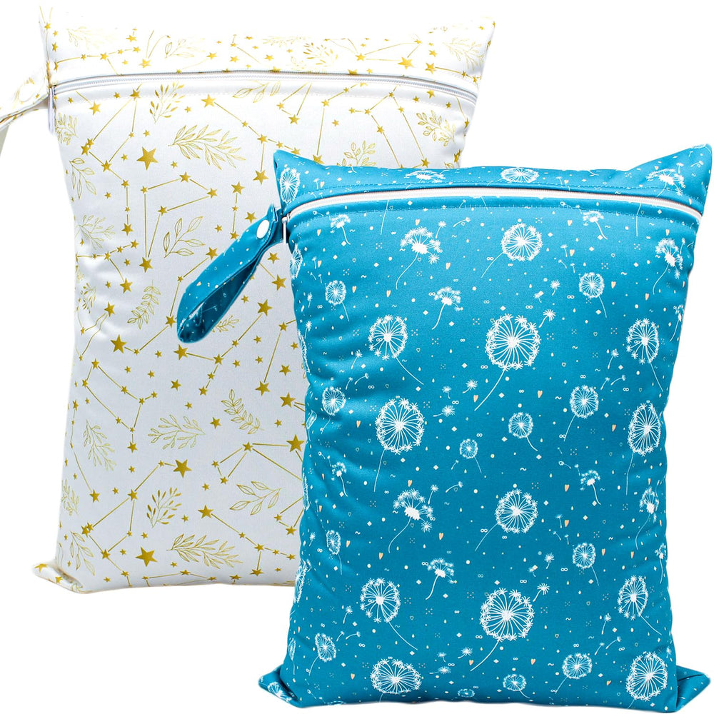 YULUONAPS wet-dry-bag 30x40cm keeps diapers and swimsuits organized while traveling.