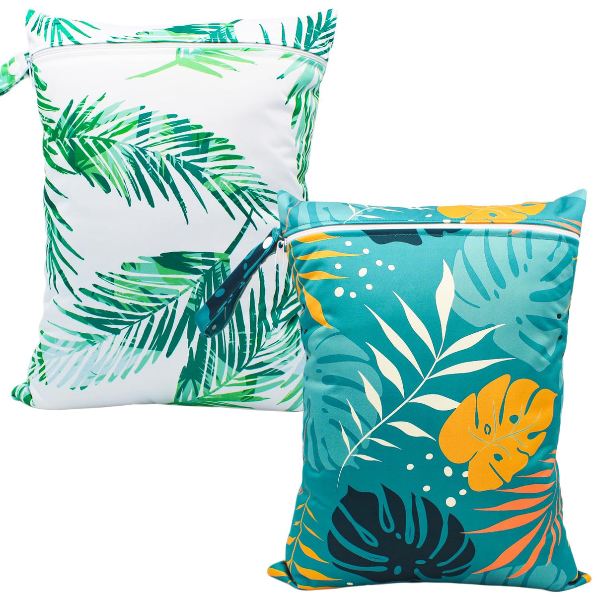 YULUONAPS wet dry bag green leaf 2 keeps swimsuits dry and organized