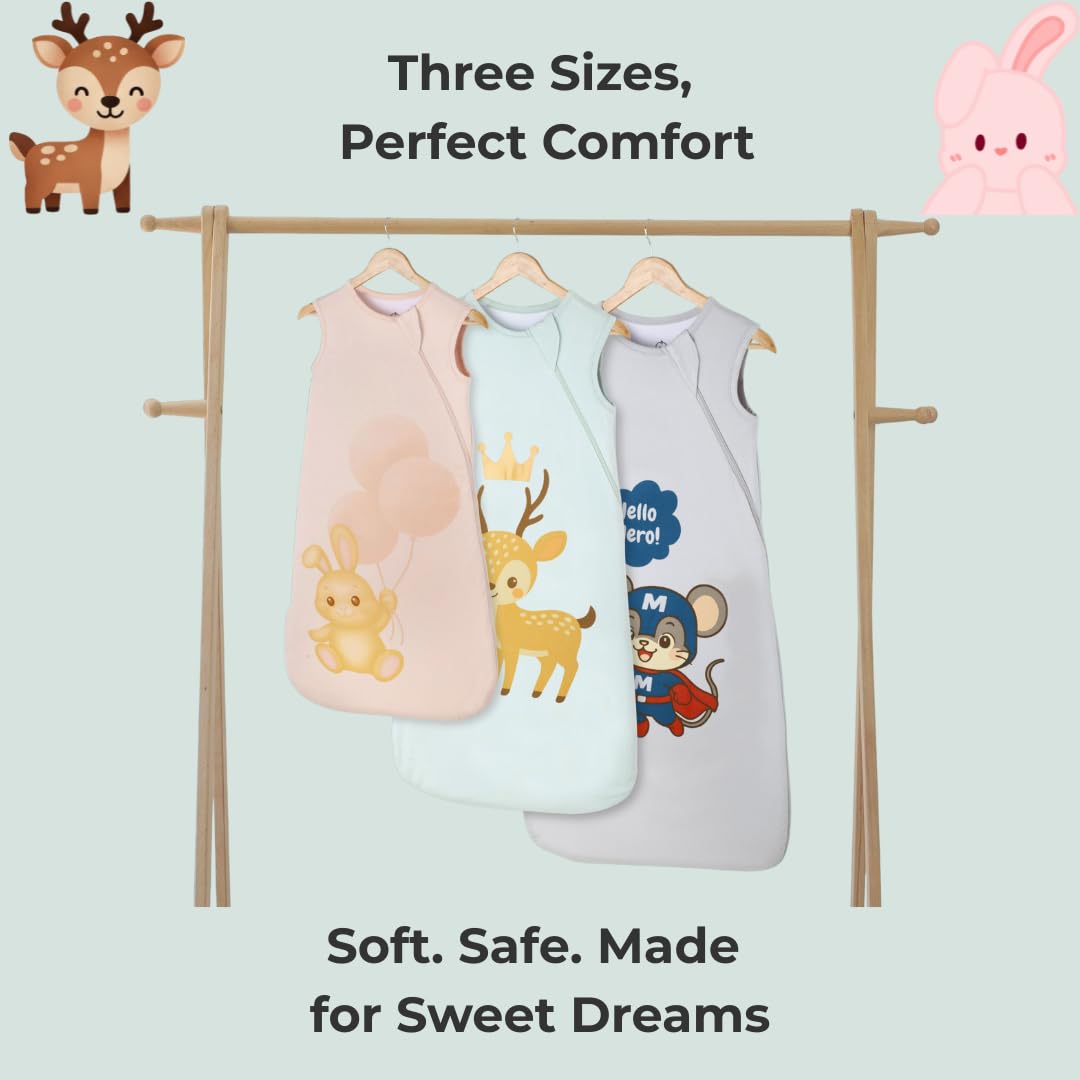 YumiBabe Sleep Sack 0.5 tog for breathable warmth on mild nights.