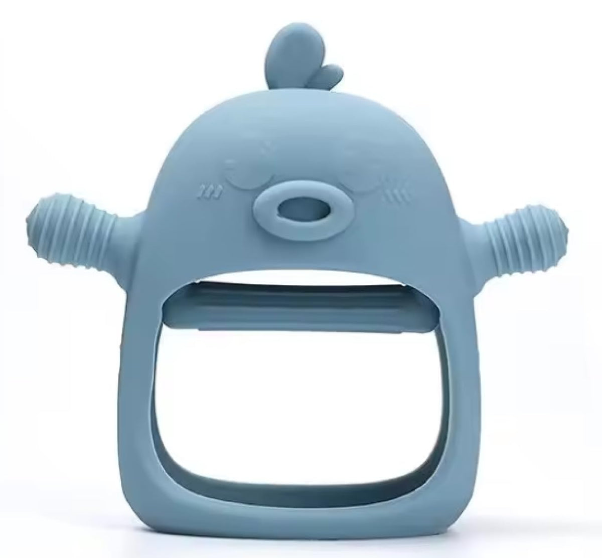 Yummy Baby Cute Chick Teether Mitten soothes gums and prevents teether drops.