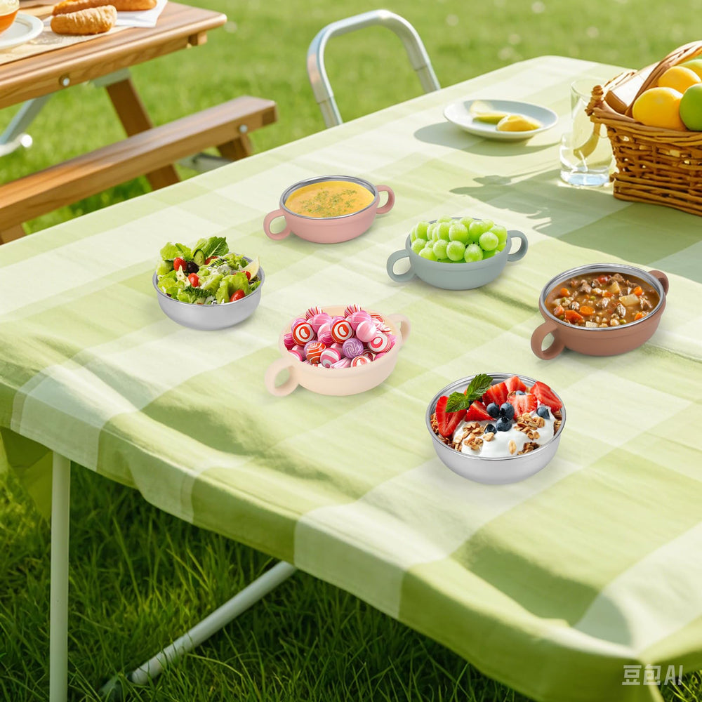 Yummy Sam bowls are dishwasher-safe for quick cleanup.