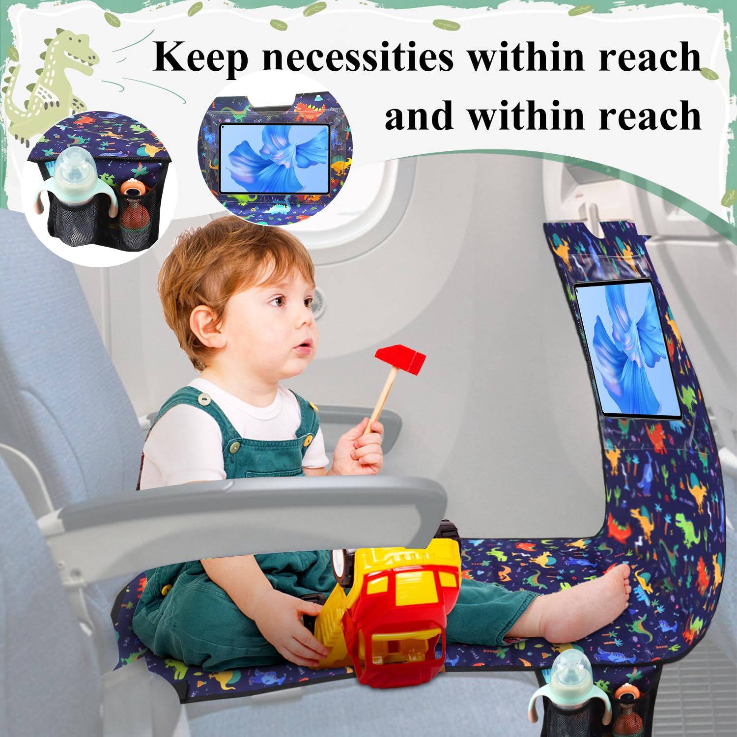 YUMTIM adjustable straps for secure extender on flights