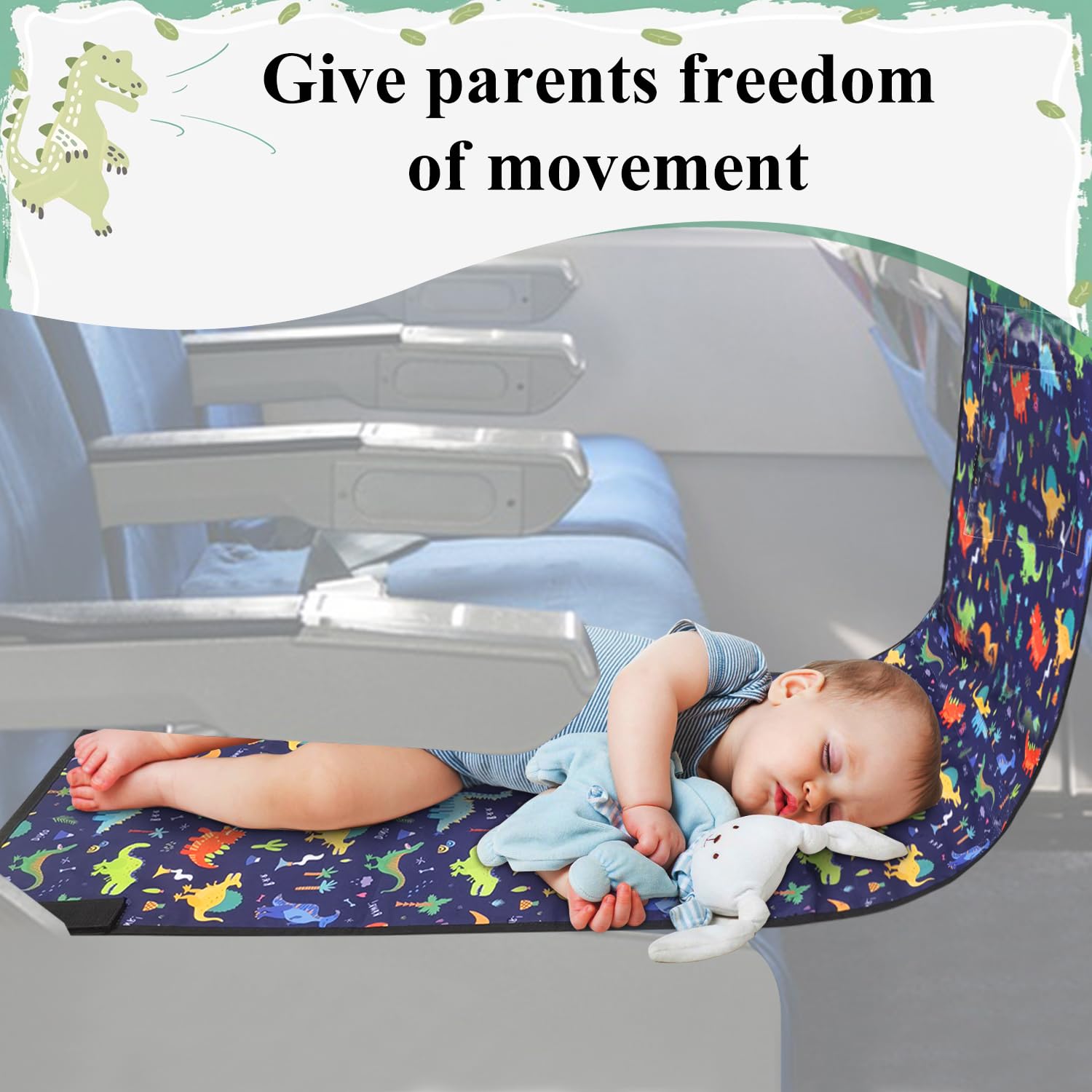 YUMTIM Kids airplane seat extender side pocket for snacks
