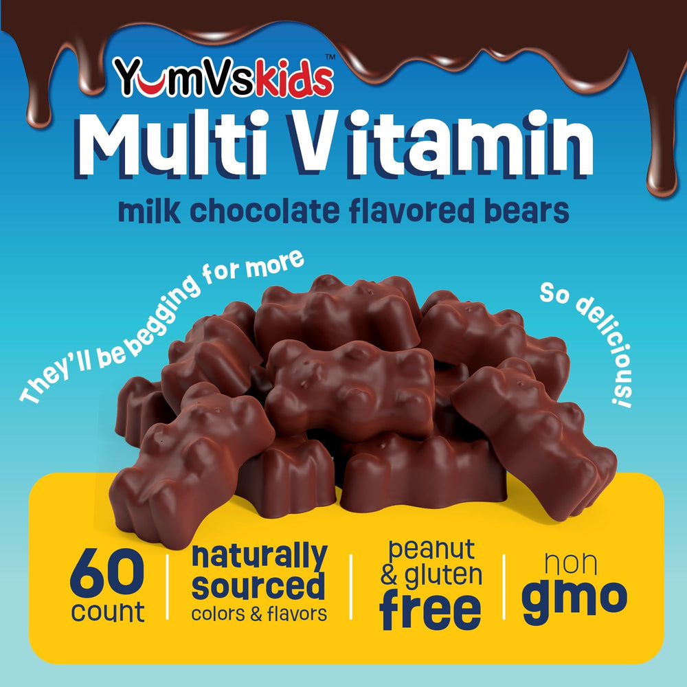 YUM-V'S chocolate bears melting in the mouth for easy consumption.