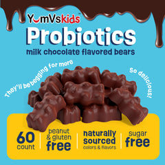 YUM-V'S Kids Probiotics chocolate melts in mouth