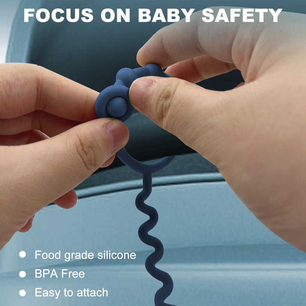Yunaeduo adjustable toy safety strap adapts to different toy sizes.