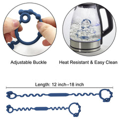 Yunaeduo sippy cup strap keeps drinks attached and reduces spills.