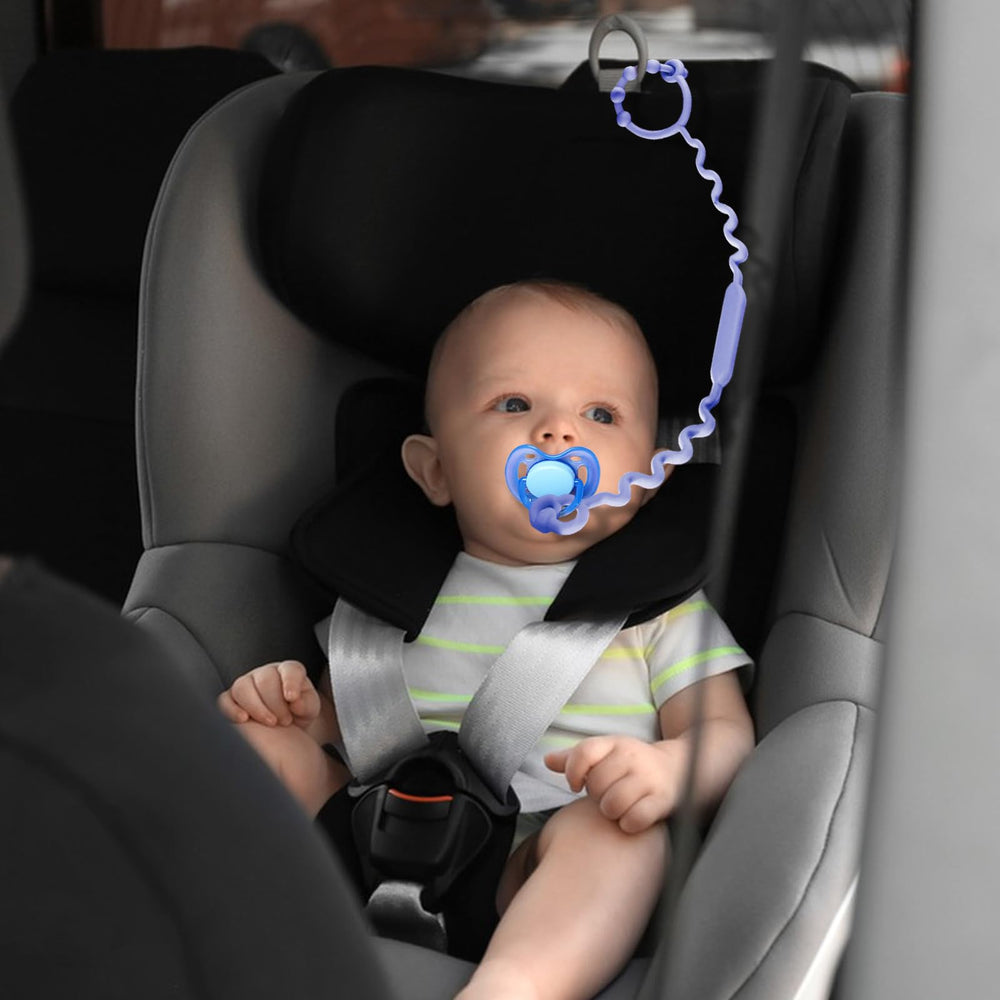 Yunaeduo bright color stroller toy strap adds visual interest for development.