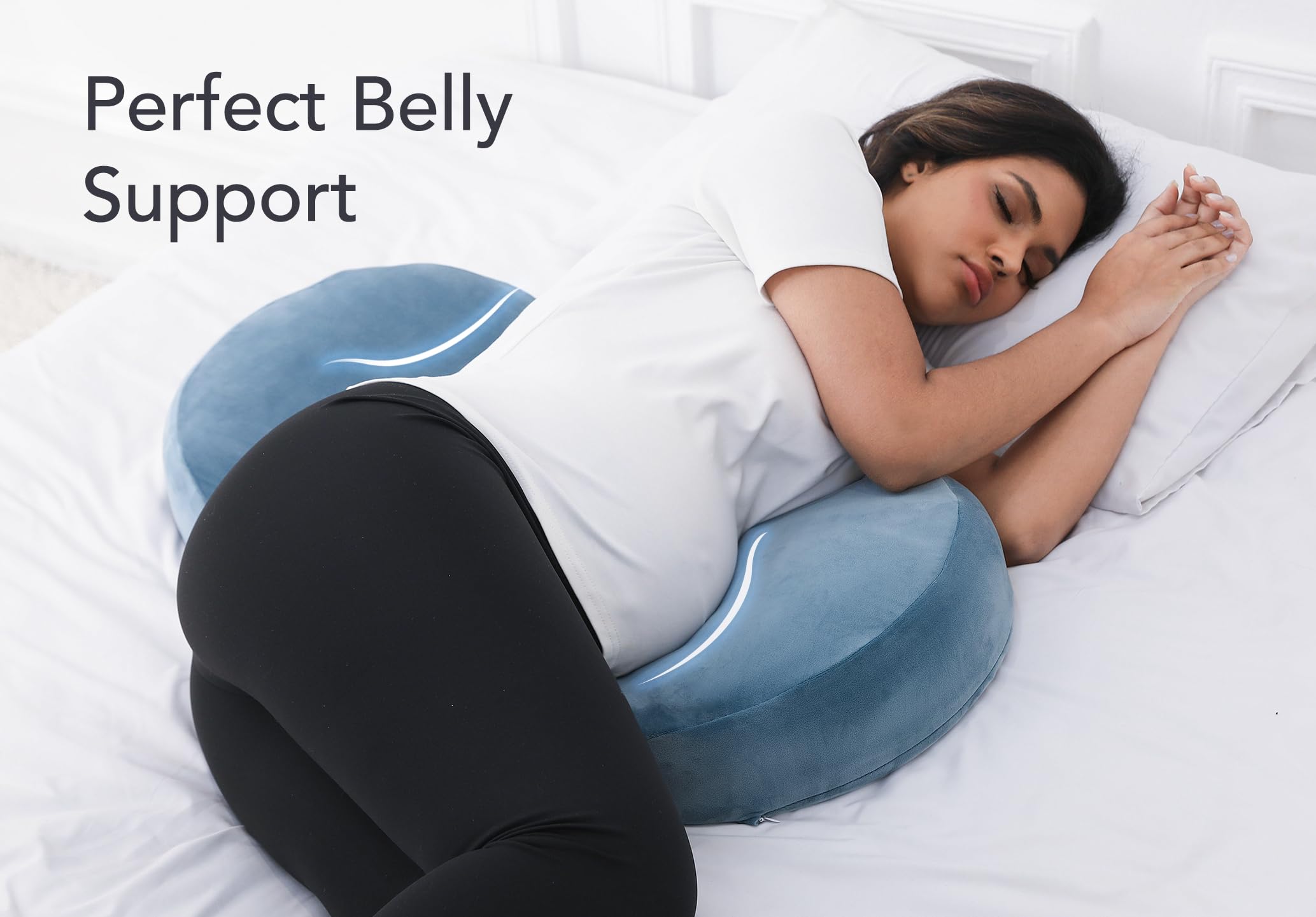 Yunari memory foam core contours to your body for comfort.