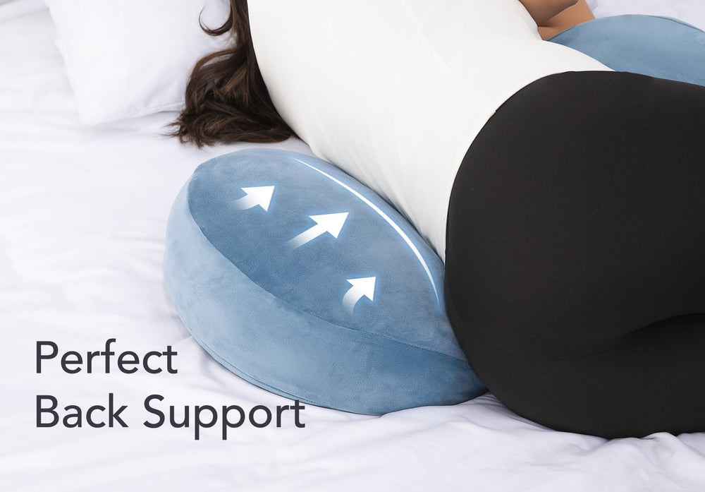 Yunari wedge design provides targeted belly and hip support.
