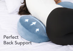 Yunari wedge design provides targeted belly and hip support.