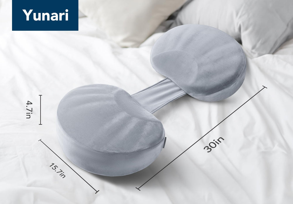 Yunari travel-friendly maternity pillow delivers comfort on the go.