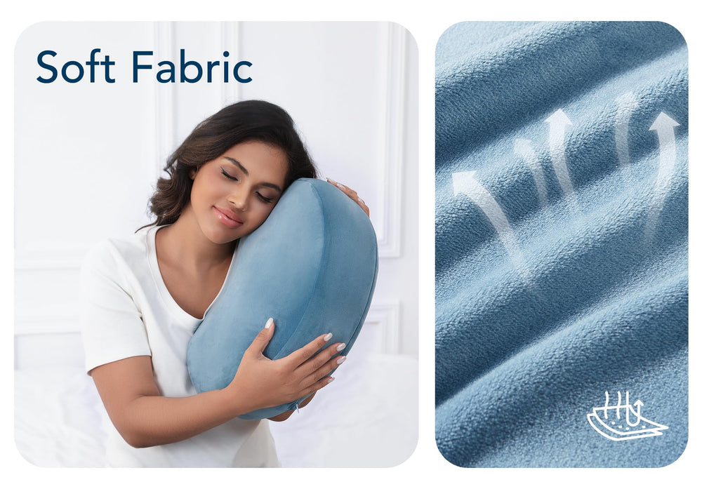 Yunari travel-friendly wedge pillow for on-the-go comfort.