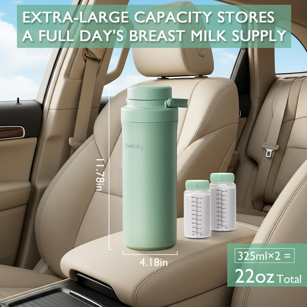 YunBaby 360-degree cooling gel pack provides full coverage for milk.
