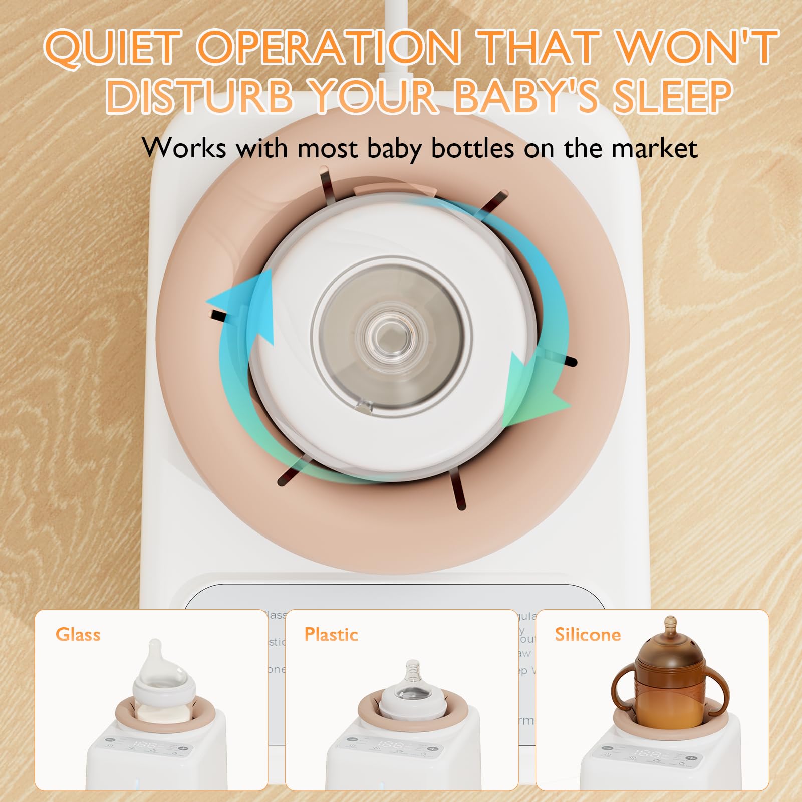 YunBaby Non-Slip Base keeps the device stable on counters.