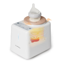 YunBaby Waterless Bottle Warmer shows quick, even warming for bottles.