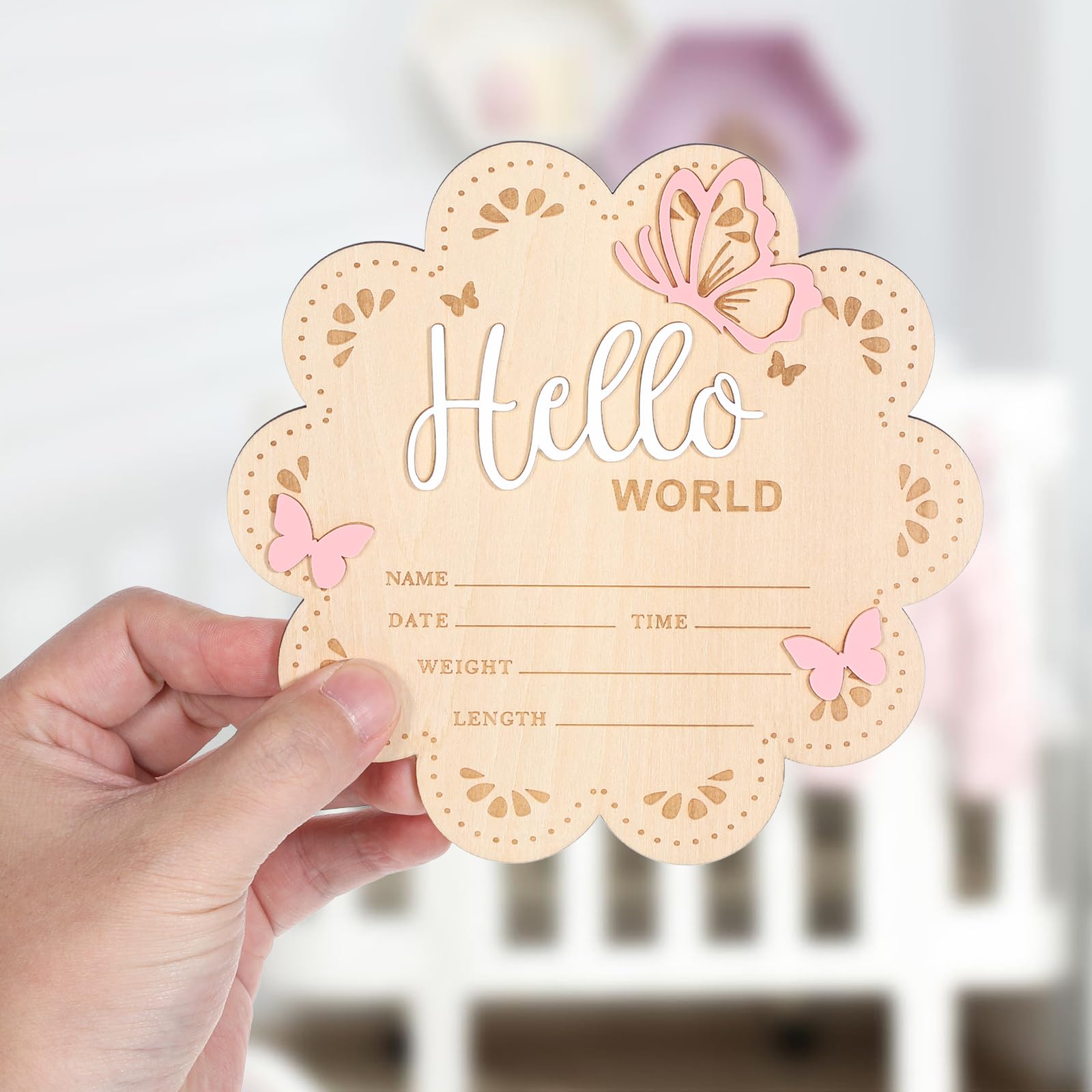 Yuomeaz Hello World sign packaging with stand ready for setup
