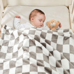 Yurhap baby blanket microfibre texture macro shot highlights premium softness.