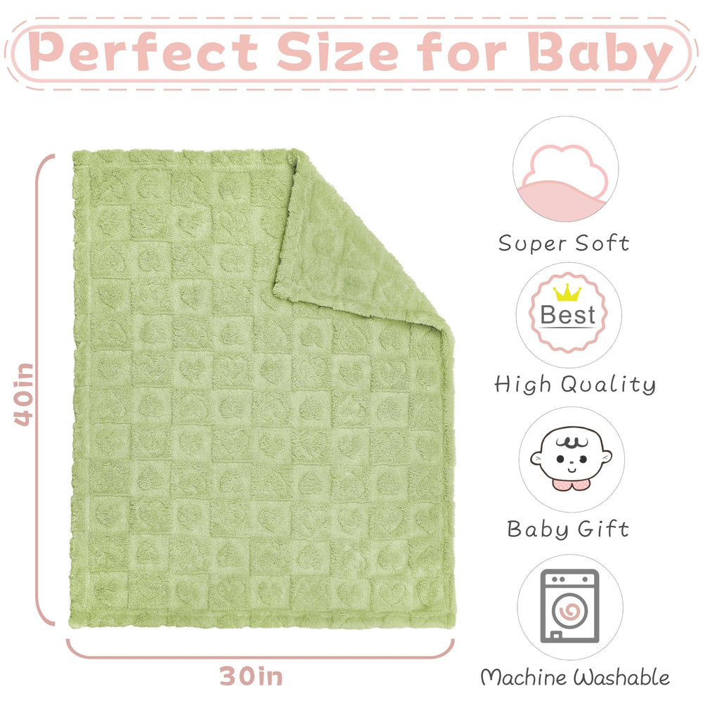 Yurhap blanket sized 30x40 inches for crib, stroller, and car seat use