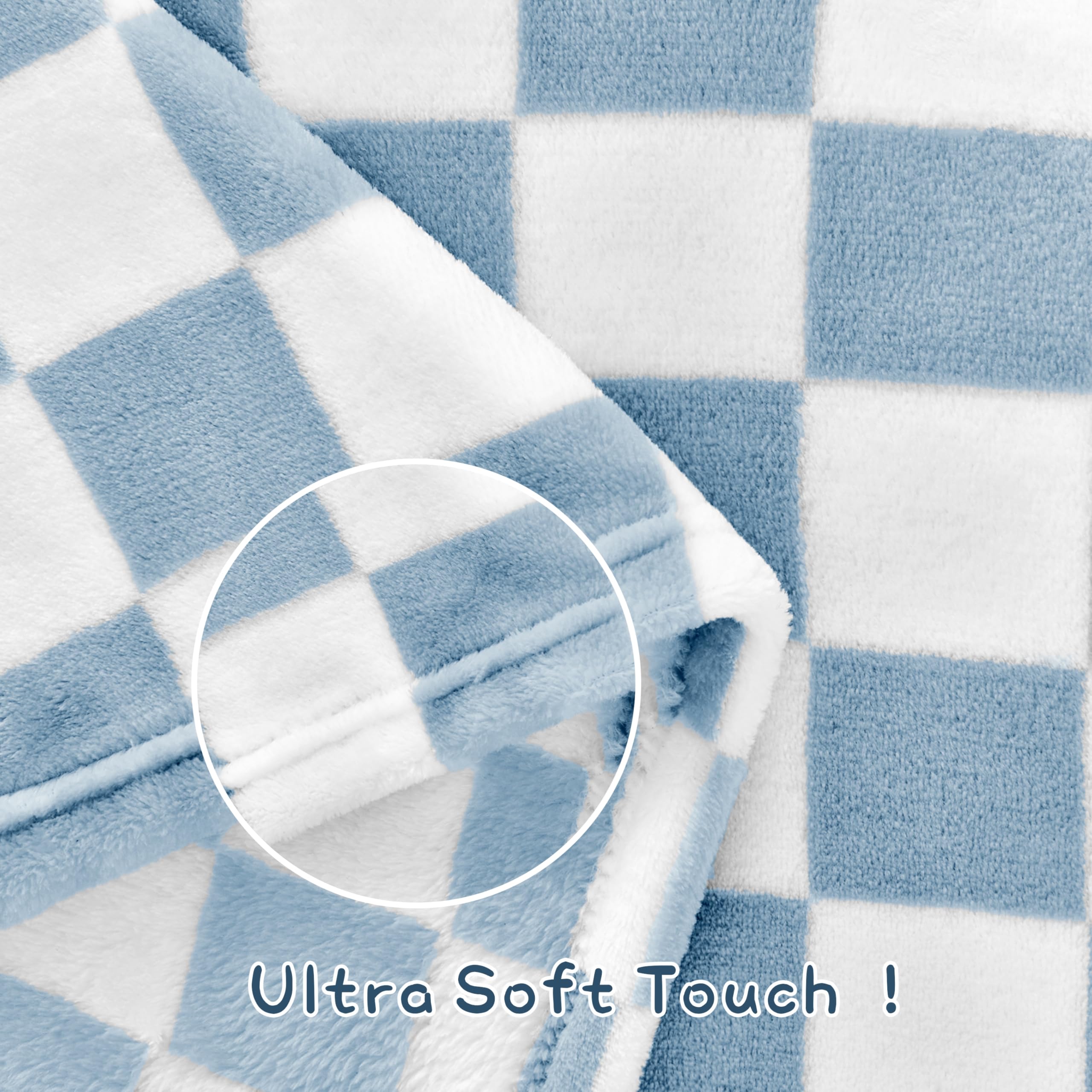 Yurhap checkered baby blanket blue car seat cover scenario demonstrates versatile protection on the go.